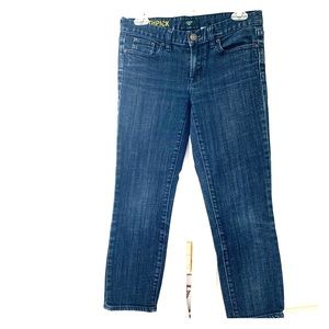 Jcrew toothpick dark wash jeans